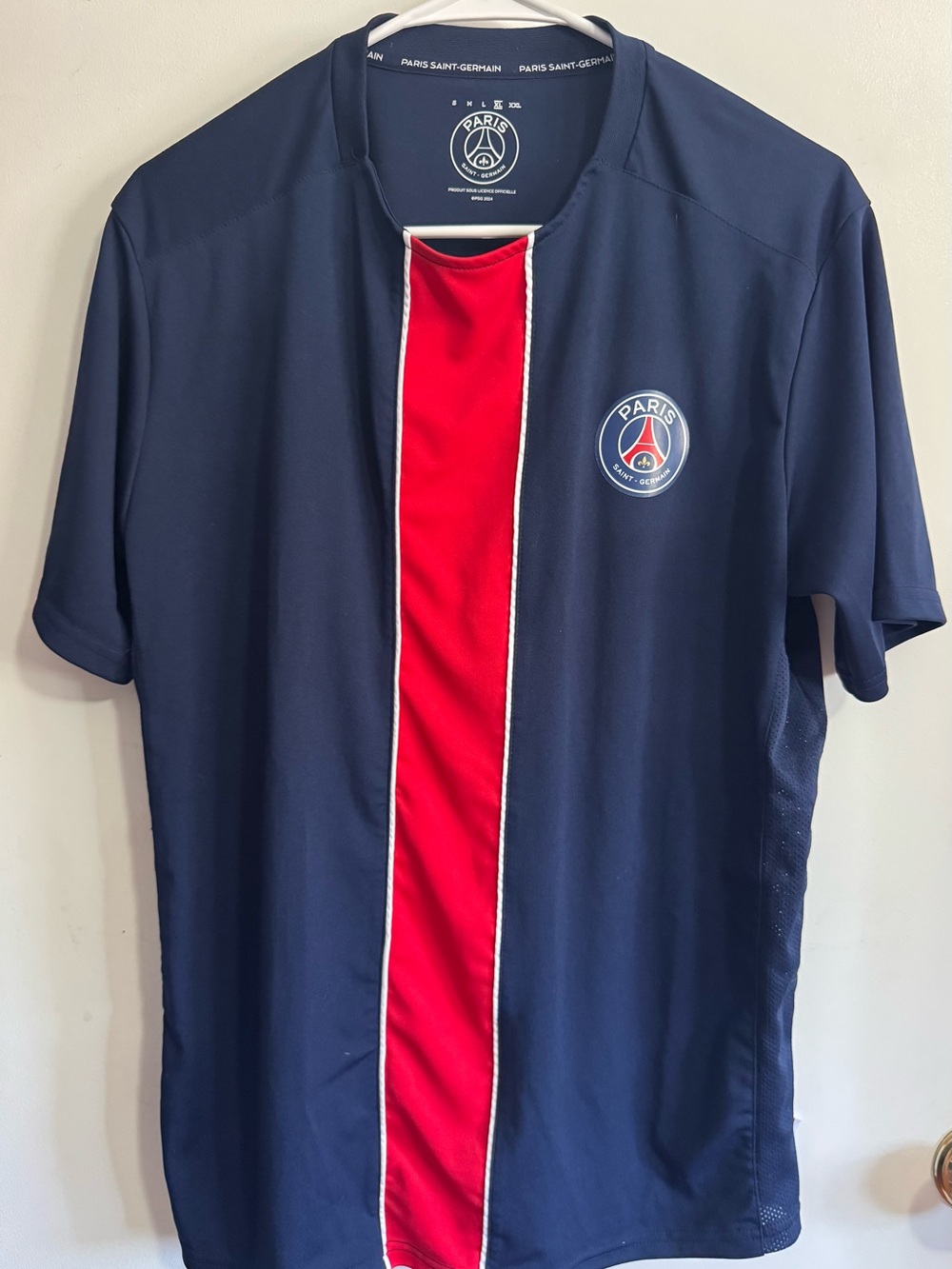Paris Saint-Germain Navy and Red Men’s Jersey